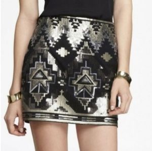 EXPRESS Sequin Mini Skirt